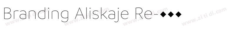 Branding Aliskaje Re字体转换